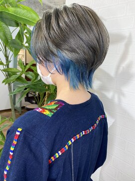 リタヘア(Re:ta Hair) グレーとインナーブルー【飯田淳平】Re:ta Hair