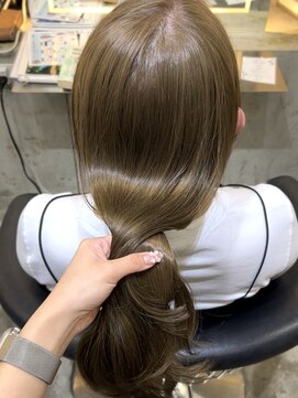 ロンド 表参道店(Lond) オリーブカラー 透明感カラー