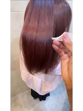 ジーナ 北千住(Zina) 髪質改善＊艶髪ロング＊ピンクパープル【Zina北千住】