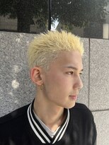 レンゲン(LENGEN)&nbsp;束感刈り上げビジネス七三ツーブロックアップバングpjtw