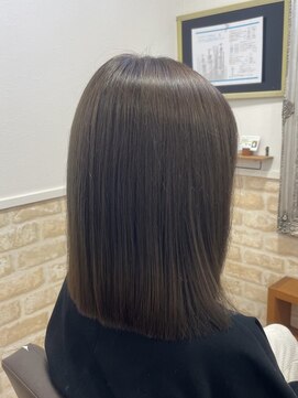 カミケン 黒岩店　kamiken・ 大人の艶髪ボブ×グレージュカラー【カミケン黒岩店】