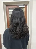 黒髪パーマ