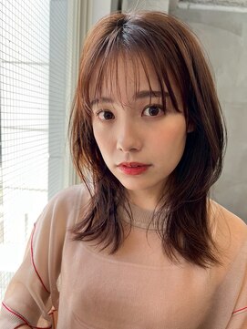 ロア ヘアーコーディネート 四条烏丸店(LoRE hair coordinate) セミロングハンサムショートアンブレラカラーミニウルフーマ