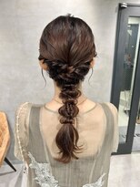 編みおろしアレンジ