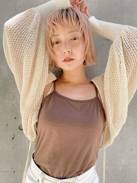 コモダ 神戸三宮(comoda) ハイトーンボブ / ベージュ / ハイトーン