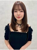 06ミディアムレイヤー/ワンカール/小顔カット/イメチェン