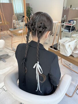 カルパ(calpa) 結婚式お呼ばれヘア　ツインアレンジ