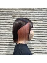 ビスイル 秋葉原店(Vis ill) インナーカラーショートボブパールピンク