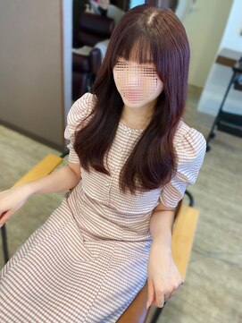 マーリャヘアー(mallia hair) 透け感×ツヤ感ピンクカラー