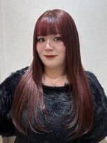 ヘアーアンドメイク ビス(HAIR&MAKE bis)&nbsp;シックなのに甘い、韓国ムードレッド【ココネ】