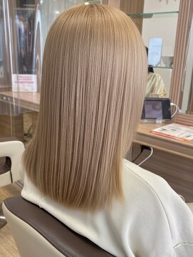 アッシュ ひばりが丘店(Ash) ブロンドベージュ　縮毛矯正/髪質改善/ひばりが丘