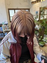 ディディ イック(didi ic)&nbsp;：ルーツカラー/グレー×レッド