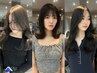 前髪＆顔周りカット＋ケアカラー＋髪質改善ライト