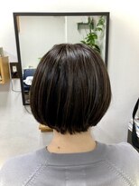 ノヤマ(NOYAMA)&nbsp;ミニボブ白髪ぼかしハイライト