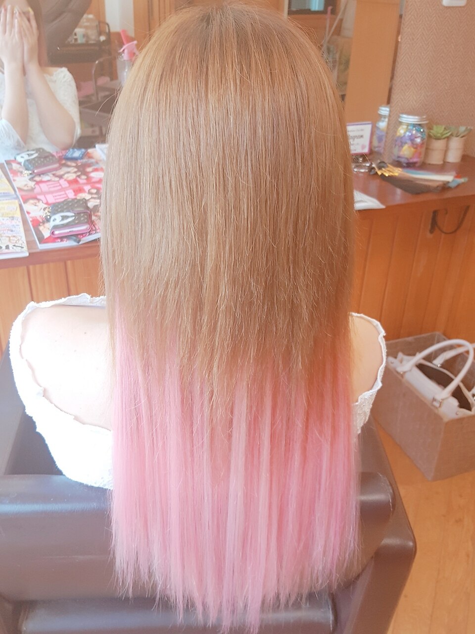 ピンクエクステ グラデーション風(*^ω^*)：L014004978