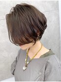 30、40代にオススメ☆イルミナカラー×前髪なしショート