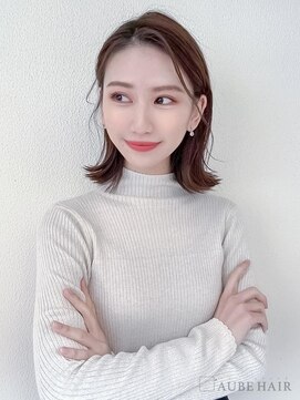 オーブ ヘアー マーク 宮古島店(AUBE HAIR marc) 20代・30代_切りっぱなしロブ
