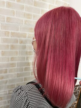 フロー 東中野(Flow) 【2022年ブリーチ1回淡色落ちピンク】