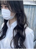 コリアンバング/髪質改善/グレージュ/インナーカラー
