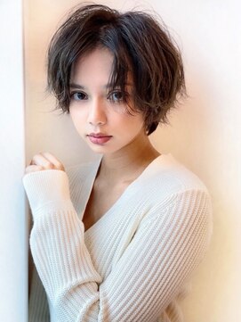 アグ ヘアー レリー 勝田台店(Agu hair lelie) 《Agu hair》カーキグレージュ×クールショート