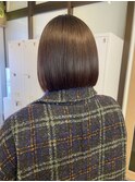 ミニボブ/髪質改善縮毛矯正/髪質改善/韓国風/韓国ヘア