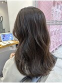 韓国ヘア/韓国くびれヘア/くすみベージュ