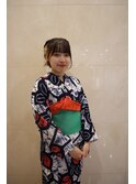 浴衣着付け×ヘアアレンジ