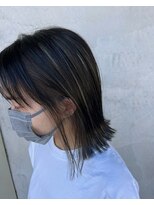 ルアウ ヘアアンドメイク(LUAU Hair&Make)&nbsp;【 曽谷彩夏 】切りっぱなしボブ コントラストハイライト