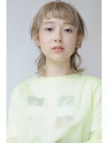 トリッカ 代官山(tricca)&nbsp;ブロンド/ショートウルフ/マレットヘア/透明感/レイヤーショート