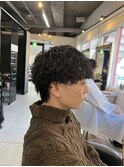 波巻きツイストスパイラルパーマ　波巻きパーマ　メンズパーマ