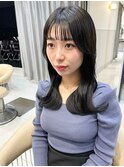ナチュラルカラー_レイヤーカット_くびれヘア