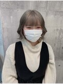 イメチェン/レッドブラウン/フルバング/似合わせカット/原宿駅