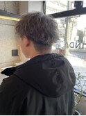 【札幌白石】ツイストスパイラルパーマ/シルバー/ダブルカラー