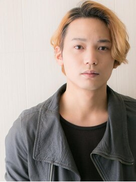 メンズヘア ビーセカンド 草加店(MENS HAIR B-2) 個性派ハイトーンブロンドマッシュスタイルU草加