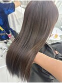 韓国/ハイトーンカラー/ワンホンヘア/レイヤーカット/髪質改善