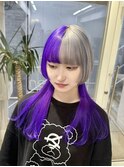 ○派手髪ロングウルフカットクラゲウルフレイヤーカット○