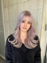 ガルボ ヘアー(garbo hair) 10代20代成人式オススメホワイトグレージュカラー