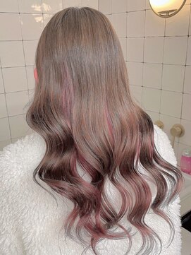 フウ(fuh) brown × pink