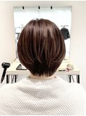 大人ショートボブ/丸みショートボブ/ショートボブ