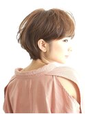 重めの前髪のショートボブ