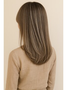 アンドヘアサロン(AND hair salon) デザインカラー/明るい白髪染め/細めハイライト