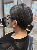 グレージュハイライト/刈上げショート【N°3溝の口】