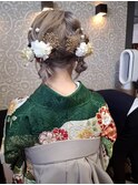 卒業式、袴卒業式、ヘアセット