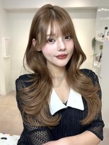 オニキス(ONYX)&nbsp;C219ブリーチなしダブルカラーベージュ韓国レイヤー髪質改善トリ