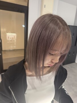 ナンバー 竪町(number+) 20代30代大人可愛いダブルカラーブリーチハイトーンカラー