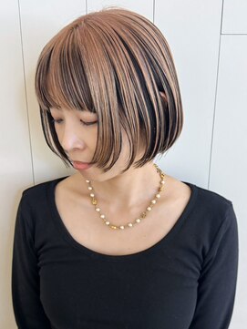 アルバム 新宿(ALBUM SHINJUKU) 前髪カットボブミディアムブリーチ_ba574171