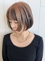 アルバム 新宿(ALBUM SHINJUKU) 前髪カットボブミディアムブリーチ_ba574171