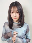 ミディアムヘア*ミディアムレイヤーカット*顔周り*髪質改善