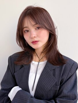 ラフ フロム ガーデン(Laf from GARDEN) ミディアム/レイヤーカット/顔周りカット/透明感カラー