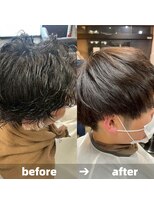 エノア 青山(ENORE) メンズ縮毛矯正/曲がる縮毛矯正/メンズ髪質改善/メンズカット